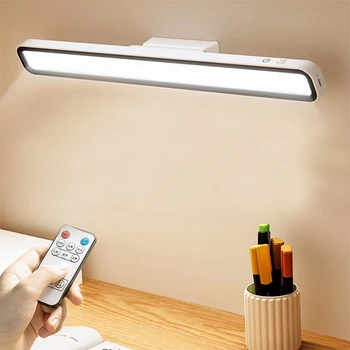 Настольная лампа Светодиодный USB Перезаряжаемый светильник с плавным затемнением, настольная лампа, Подвесная Магнитная ночная лампа для спальни, Настольные лампы для чтения