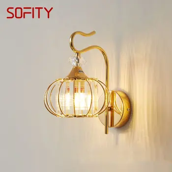 Настенный светильник SAMAN Nordic Современный светодиодный креативный хрустальный светильник-бра для дома, гостиной, спальни