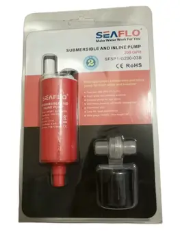 Портативный линейный насос SEAFLO SFSP1-G200-03B 12V 200GPH Водяной насос для яхты RV