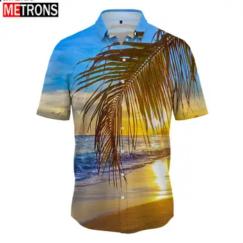 2023 Летняя новая мужская рубашка на пуговицах, Гавайи, свободного кроя, большая мужская рубашка с вырезом поло, модная мужская рубашка высокого качества