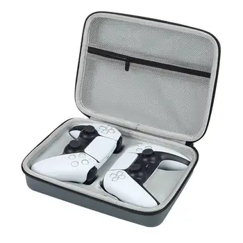 Портативная сумка для хранения двойного геймпада для контроллеров PS 5, противоударная коробка, дорожный чехол для беспроводного контроллера ForDualSense