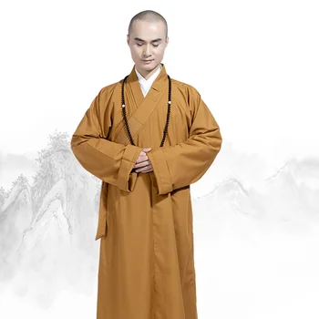 Одежда буддийского монаха Традиционная китайская буддийская одежда Мужские костюмы Женская одежда Унисекс Haiqing Платье для медитации