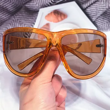 Уникальные солнцезащитные очки Y2k с квадратным экраном большого размера для мужчин, новый модный бренд, солнцезащитные очки в стиле хип-хоп, женские Сексуальные панк-очки