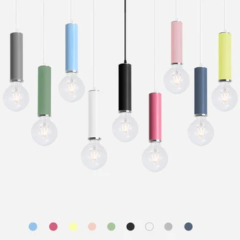 Мини-Светодиодные Подвесные светильники, Современный Красочный Подвесной светильник 