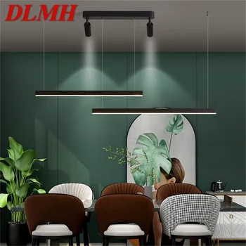 Креативный подвесной светильник DLMH Современная линейная лампа со светодиодными прожекторами для домашней столовой
