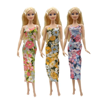 Кукольная одежда платье Новое 30 см 1/6 Платье с цветочным разрезом на подтяжках, повседневная одежда, аксессуары для кукол, одежда для куклы Барби, бесплатная доставка
