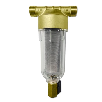 Отжимной фильтр для отложений, многоразовый фильтр предварительной очистки воды для всего дома, 40-60 микрометров, фильтр для воды для всего дома