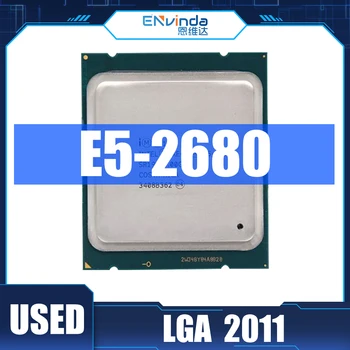 Используется Оригинальный процессор Intel Xeon E5 2680 2,7 ГГц 20 М Кэш-памяти 8 GT/S LGA 2011 SROKH C2 E5-2680 CPU С поддержкой материнской платы X79