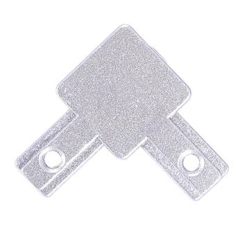3-Ходовой соединитель концевого углового кронштейна для алюминиевого экструзионного профиля с Т-образным пазом серии 2020 (в упаковке 16 штук, с винтами)