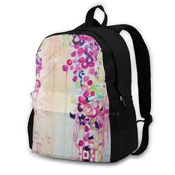 Танец Сакуры - Красивые цветы сакуры, японские цветочные рюкзаки с причудливой абстрактной акриловой росписью для мужчин и женщин