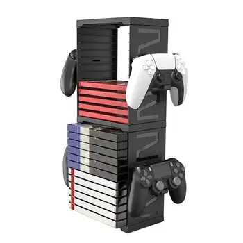Двухслойный Держатель Коробки Для хранения Основного Диска Для PS4PS5 Универсальный Держатель Игрового диска Вертикальная Подставка Для NSXbox Серии X