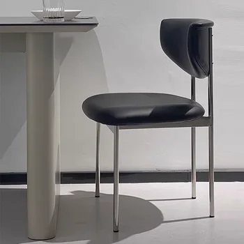 Современный мобильный Скандинавский стул для ресторана, Металлические Черные Свадебные кресла для отдыха, Табурет, мебель для балкона Silla Escritorio WXH30XP