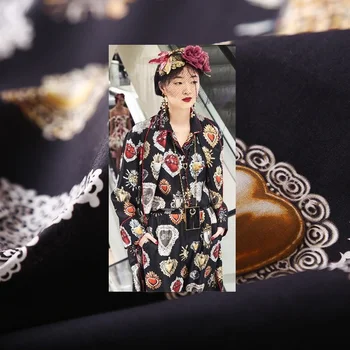 Эполеты итальянского бренда Gemstone с цифровой печатью, 100% полиэстер, удобная модная ткань для пошива платьев из высококачественного текстиля