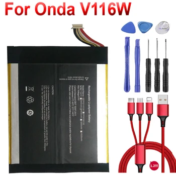 4500 мАч аккумулятор для Onda V116W для Onda V116W core m PT3488127 Сменный аккумулятор для планшетного ПК + USB-кабель + набор инструментов