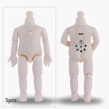 5шт Кукла Обнаженная Высота тела 16 см Подвижный Шарнирный Аксессуар белого цвета для изготовления