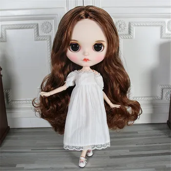 DBS Одежда для куклы blyth icy licca милое белое платье с кружевом леди бесплатная доставка подарок для девочки