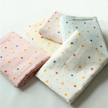 хлопчатобумажная двойная марлевая ткань для младенцев, из которой делают одеяло, одежду, штаны от комаров, ткань