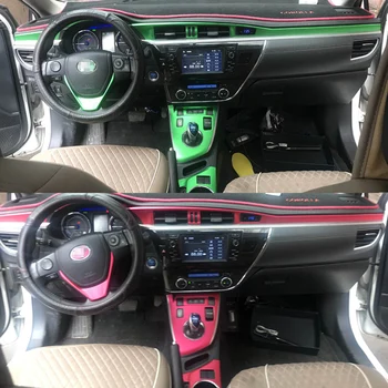 Для Toyota Corolla 2014-2018 Самоклеящиеся автомобильные наклейки из углеродного волокна, виниловые автомобильные наклейки и отличительные знаки, аксессуары для стайлинга автомобилей