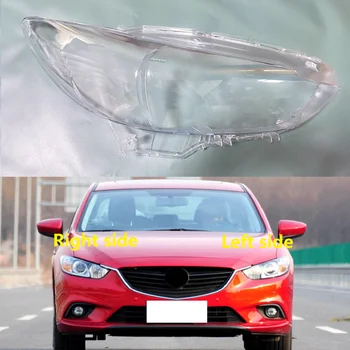 Крышка фары автомобиля для Mazda 6 Atenza 2013- 2016 Пластиковая линза фары Прозрачный корпус абажура Замените оригинальное стекло