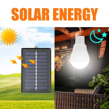 Портативная уличная лампа на солнечной энергии мощностью 5 В 15 Вт 300 лм с низким энергопотреблением, лампа с USB-зарядкой, подвесная аварийная лампа на солнечном свете