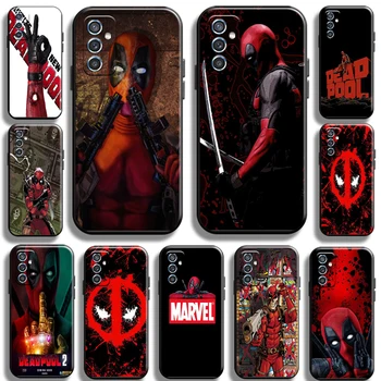 Чехол для телефона Marvel Deadpool для Samsung Galaxy M52 Cases Cover Coque funda Черный Противоударный каркас из мягкого жидкого кремния