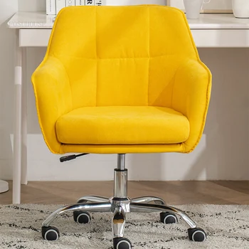 Современные тканевые офисные стулья Компьютерное кресло для домашнего кабинета Офисная мебель Nordic с поворотным подъемником Игровое кресло Кресло с мягкой спинкой