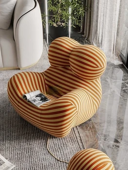Современное Креативное Кресло Для Отдыха Nordic Lazy Single Sofa Для Небольшой Квартиры, Гостиной, Кресла Для Ожидания, Элитная Мебель