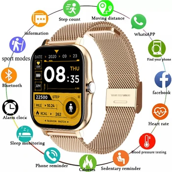 Умные часы Y13 для мужчин, измеряющие артериальное давление, водонепроницаемые умные часы для женщин, пульсометр, фитнес-трекер, спортивные часы для Android IOS