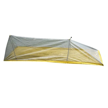 1 комплект наружной кемпинговой одинарной сетчатой палатки, защищенной от комаров, Дышащей внутренней палатки