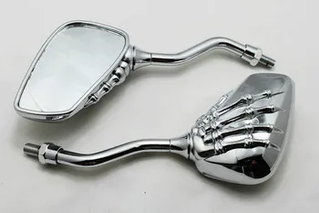 Модифицированные аксессуары для мотоциклов Рука с черепом, голова призрака, ручное зеркало