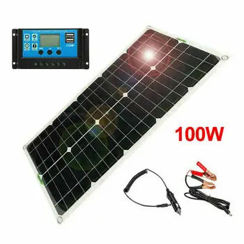 Солнечная панель мощностью 100 Вт Hochleistungs-Solarpanel + 10A-Трансформатор Простого и удобного Бытового источника питания солнечная панель