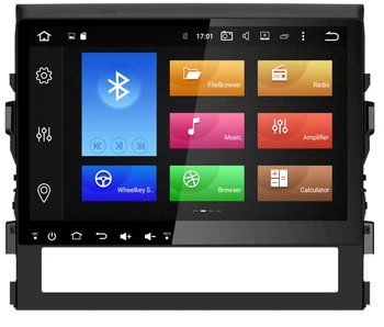 Android 8,0, 4G RAM 32G ROM 10,1-дюймовая GPS-Навигационная Система DVD Стерео Медиа Авторадио Для Toyota Land Cruiser 2008-2012 DAB +