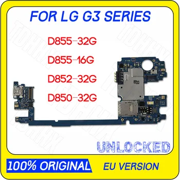 Оригинал Для LG G3 D855 Материнская плата 16 гб/32 ГБ Заменена Основная Плата D850 D852 D851 VS985 Обновлена ОС Android