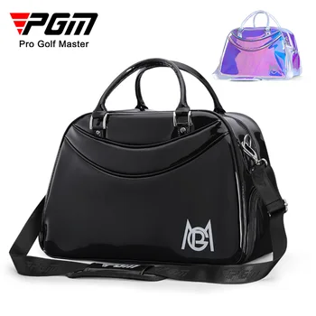 Версия сумки для женской одежды для гольфа PGM, красочные лазерные женские сумки для гольфа, Легкая дорожная сумка, Дорожная сумка из ТПУ, спортивная сумка