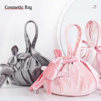 Новое поступление женской сумки Comestic на лето 2023 года с вышивкой в стиле ретро, женская косметичка Lazy, Портативная женская сумочка
