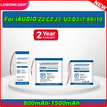 Аккумулятор LOSONCOER 800-1500 мАч для плеера iAUDIO COWON Z2 C2 D3 U3 J3 S9 i7 i10