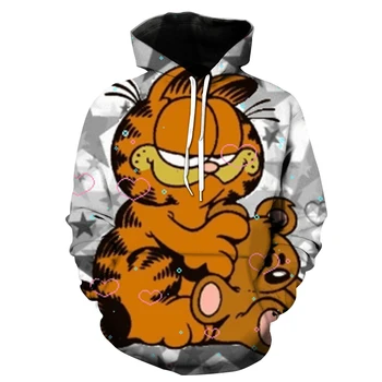 2021 Мужской свитер с принтом D, мужская одежда, пуловер серии Cute cat Animal, толстовка с длинным рукавом Animal, мужская толстовка Four Seasons