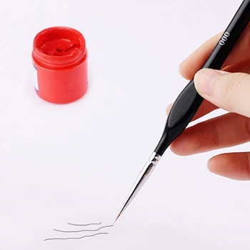 Практичные миниатюрные кисти с тонким наконечником для нанесения масляных линий на лицо ногтями 9 комплектов
