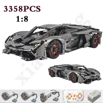 2022 новый MOC 42115 30342 серый супер спортивная гоночная модель 3358шт блок головоломка игрушка подарок на день рождения мальчикам Рождественский подарок 10246B
