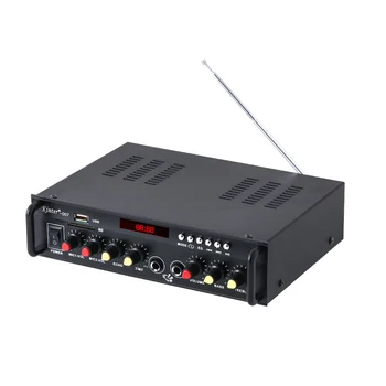 FM-Mp3-плеер мощностью 2 * 60 Вт, совместимый с Bluetooth, аудиоусилитель класса Hi-Fi AB, Цифровой Mp3-декодер, Эквалайзер, Домашний автомобильный усилитель