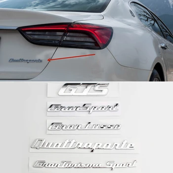 Наклейка С Эмблемой Сзади Автомобиля Аксессуары Для Maserati Grantuanismo Sport GTS Granlusso Quattroporte Gransport Auto Наклейка С Эмблемой Багажника