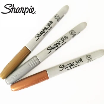 1 шт. маркер Sharpie Metal Marker 39100 масляный неувядающий фирменный маркер Highlighter Silver Gold Copper