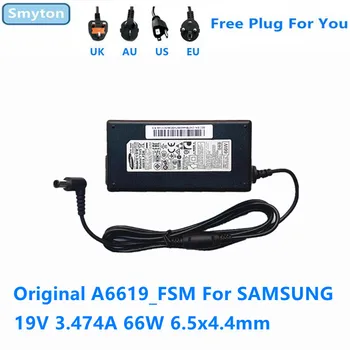 Оригинальный Адаптер Переменного Тока Зарядное Устройство Для SAMSUNG 19V 3.474A 66W A6619_FSM A6619-FSM 3.55A UN32J525DA UE32J5200AW Блок Питания ТВ-монитора
