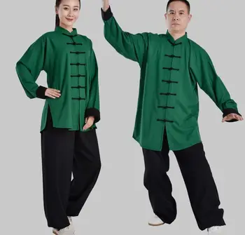 Распродажа Весенне-осенней одежды для тайцзи из эластичной конопли, униформы для ушу кунг-фу, костюмы для выступлений по боевым искусствам высшего качества