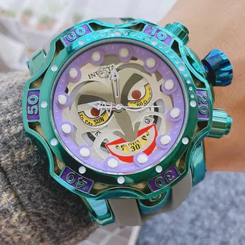Новые Непобедимые Мужские Наручные Часы Joker Со Светящимся Большим Циферблатом Непобедимые Роскошные Часы Invicto Reloj De Hombre для Дропшиппинга