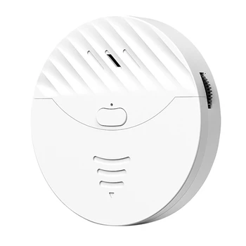 2X Интеллектуальная Wifi-сигнализация Tuya, датчик вибрации дверей и окон, оповещение о защите Работает с Alexa, Smart Life (белый)
