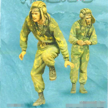1/35 Советский экипаж БМП (Афганистан 1979-89), Смоляная модель Soldier GK, разобранный и неокрашенный комплект