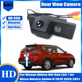 HD Камера заднего вида Для Nissan Altima 6-го Поколения L34/для Nissan Almera Седан N 2019 2020 2021 Парковочная Камера Ночного Видения Заднего Вида