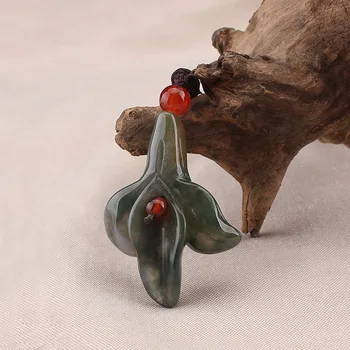 Женское Индивидуальное ожерелье с подвеской в форме влагалища, Модная Винтажная Открытая цепочка на шею для женских гениталий оптом из натурального камня