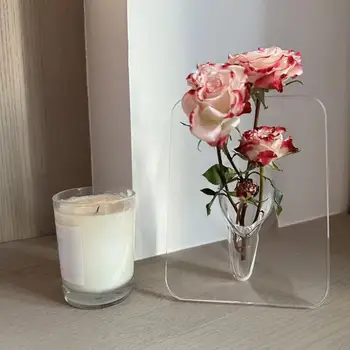Декор вазы Легко моется Настольная цветочная ваза Держатель для растений Устойчивый держатель для цветов Настольная Цветочная ваза для гостиной